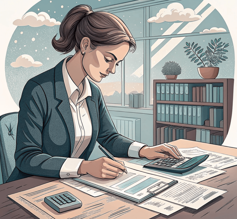 accountant-woman-at-everyday-work