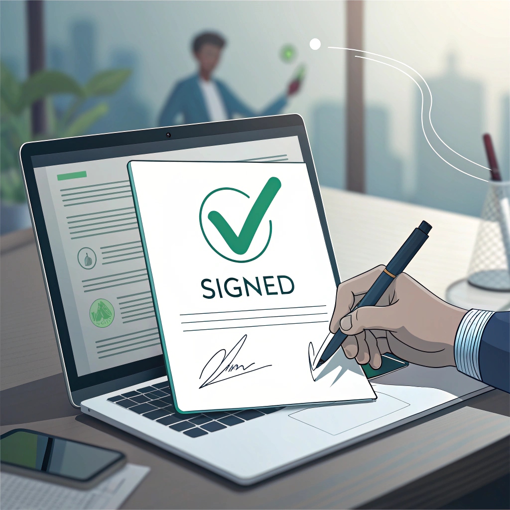 թվային աշխատանքային պայմանագիր